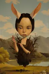 Roby Dwi Antono, A Bar of Char, 2016, oil on canvas