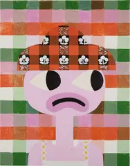 Nel Aerts, Kleine Vlaamsche Meid, 2019, acrylic on wood panel