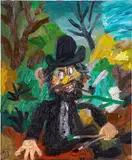 Matías Sánchez, Pintor en la Montaña, 2019, oil on linen