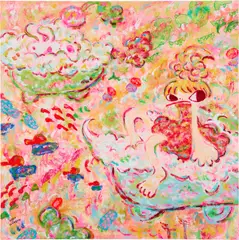 Ayako Rokkaku, Untitled ARP20-013, 2020, acrylic on canvas