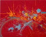 Georges Mathieu, Âme sans gloire, 1988, oil on canvas