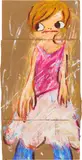 Untitled by Ayako Rokkaku, 2006, acrylic on cardboard, sold Nov 2022
