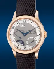 F.P. Journe, A fine and rare pink gold wristwatch with small seconds, moon phases, power reserve and date indication, Circa 2000s