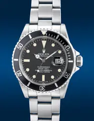 Rolex, A fine and attractive stainless steel diver’s wristwatch with date, center seconds, bracelet, guarantee and presentation box, Circa 1983