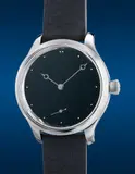 H. Moser & Cie, A beautifully crafted and unusual stainless steel wristwatch with Vantablack dial, guarantee and presentation box, one of a limited edition of 28 pieces, made in collaboration with The Armoury, Circa 2022