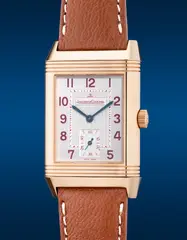 Jaeger-LeCoultre, A fine and rare limited edition pink gold rectangular-shaped reversible wristwatch with small seconds, enamel crest of Torino F.C., warranty and presentation box, numbered 7 of 25 pieces, made in commemoration of the 100th Anniversary of Torino F.C., Circa 2008
