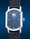 A. Lange & Söhne, A fine and attractive white gold stadium-shaped wristwatch with small seconds, date and blue dial, Circa 2002