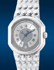 Daniel Roth, A fine and unusual stainless steel wristwatch with date and integrated bracelet, Circa 2000s