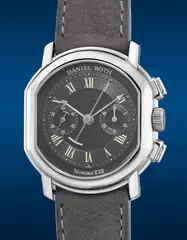 Daniel Roth, A fine and attractive platinum chronograph wristwatch with certificate and presentation box, Circa 1990s