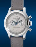 Franck Muller, A rare and early limited edition stainless steel chronograph wristwatch with two-tone silvered dial, certificate and presentation box, numbered 5 of a limited edition of 50 pieces, Circa 1996