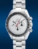 Omega, A well-preserved and attractive stainless steel chronograph wristwatch with white dial, numbered 690 of a limited edition of 1970 pieces, Circa 2008