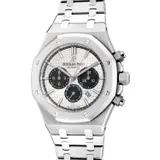 Audemars Piguet, A fine, attractive and well-preserved stainless steel chronograph wristwatch with date, bracelet, warranty and presentation box, Circa 2017