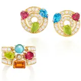 Bulgari, A Set of Gem-set and Diamond 'Allegra' Jewellery
