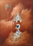 August Vilella, Memories, 2020, oil on canvas, in artist's frame