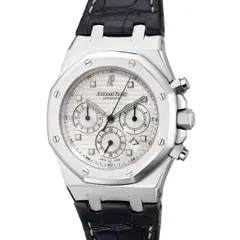 Audemars Piguet, A fine and attractive white gold chronograph wristwatch with date, Circa 2007