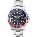 Rolex, A fine and attractive white gold dual-time wristwatch with center seconds, date, bracelet, guarantee and presentation box