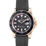 Rolex, A fine and attractive Everose gold wristwatch with date, sweep center seconds, guarantee and presentation box