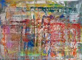 Abstraktes Bild (P1) by Gerhard Richter, chromogenic print, flush-mounted to aluminium with metal strainer on the reverse, sold Mar 2022