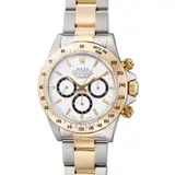 Rolex, A fine and attractive two-tone stainless steel and yellow gold chronograph wristwatch with bracelet, guarantee and presentation box