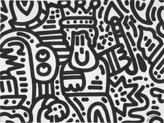 Untitled by Sam Cox, 2017, marker pen on paper, sold Mar 2022