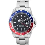 Rolex, A well-preserved, attractive and never worn dual-time stainless steel wristwatch with center seconds, date and bracelet