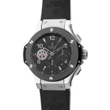 Hublot, An attractive limited edition ceramic and steel chronograph wristwatch with small seconds, date, warranty and presentation box, numbered 88 of a limited edition of 250 pieces, Circa 2007