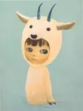 Mayuka Yamamoto, Mountain Goat Boy, 2019, lithograph on paper
