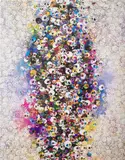 Who's Afriad of Red, Yellow, Blue and Death by Takashi Murakami, offset print with silver and silkscreen with spot UV varnishing on paper, sold Mar 2022
