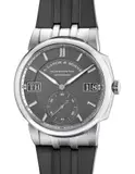 A. Lange & Söhne, An attractive white gold wristwatch with small seconds, oversized day and date display, guarantee and presentation box, Circa 2021