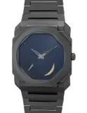 Bulgari, A fine, rare and well-preserved limited edition ultra-slim ceramic wristwatch with small seconds, bracelet, warranty and presentation box, one of a limited edition of 160 pieces