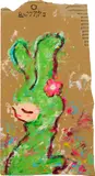 AR08-069 by Ayako Rokkaku, 2008, acrylic on cardboard, sold Sep 2022
