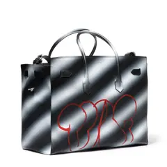 Off-White & Virgil Abloh, Hand Held 26/29 Diag Flap XL Bag, leather