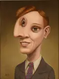 Marion Peck, Business Man, 2018, oil on panel