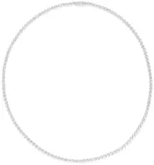 Claude Moliterni, A Diamond Necklace, - Set with a line of brilliant-cut diamonds - 18K white gold - Signed Cartier with marker's mark, numbered - Length approximately 43.9 cm