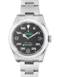 Rolex, A fine stainless steel wristwatch with center seconds, bracelet, guarantee and presentation box