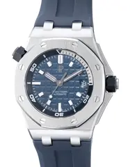 Audemars Piguet, An attractive and “like-new” stainless steel diver's two-crown automatic wristwatch with center seconds, date, revolving sixty-minute ring, warranty and presentation box, Circa 2021