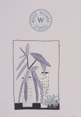 Notepad Doodle 3 (State III) by Jonas Wood, lithograph on paper, offered Sep 2022