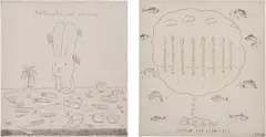 Atsushi Kaga, Two works: (i) Salmon and Asparagus; (ii) Melancolía con Verduras, etching on Hahnemühle paper