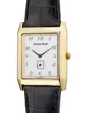 Audemars Piguet, A fine and attractive yellow gold rectangular-shaped wristwatch with small seconds, Breguet numerals, warranty and presentation box, Circa 1997