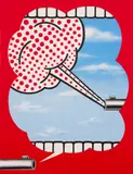 Emily Mae Smith, Chekhov's Gun, 2017, screenprint on paper