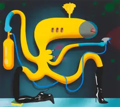 Oli Epp, Quarantine, screenprint on paper