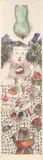 Li Jin, Banquet under a melon, 2004, ink and watercolour on paper, hanging scroll