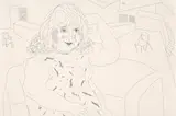 David Hockney, Ann in the Studio, etching and aquatint on paper
