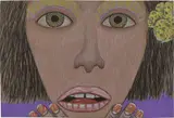 Brian Calvin, Untitled, 2018, ink and colour pencil on paper