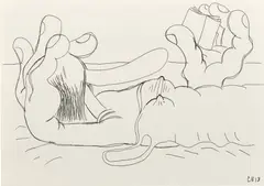 Louise Bonnet, Untitled, 2018, pen on paper