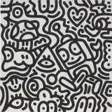 Sam Cox, Black & White #19, 2019, acrylic on canvas