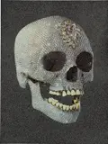 For the Love of God: Laugh by Damien Hirst, 2007, screenprint with glaze and diamond dust on paper, sold Apr 2022