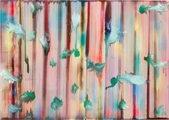 Bernard Frize, Toky, 2018, acrylic and resin on canvas