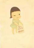 Missing in Action 2 by Yoshitomo Nara, 2002, acrylic on paper, sold Jun 2021