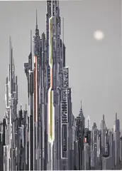 Liu Wei, Purple Air 5, 2006, oil on canvas